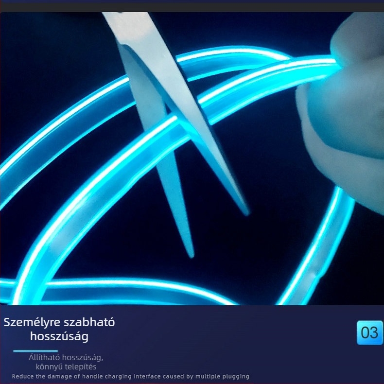 Autó hangulatvilágítás Autó száloptikai hangulatvilágítás Autó száloptikai világítás Semleges LED zene Autó dekorációs világítás Száloptikai világítás