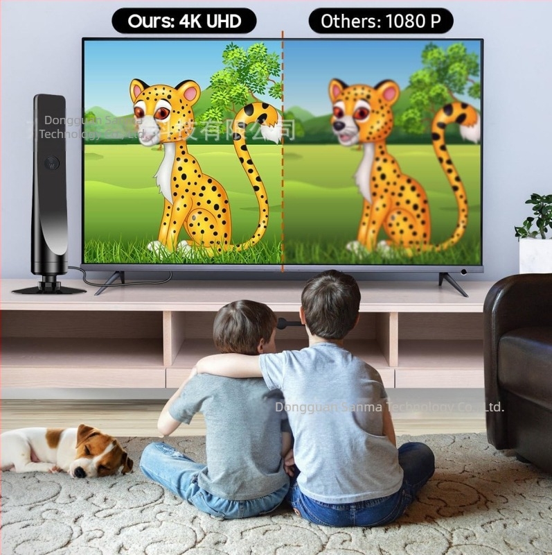 Határokon átnyúló 4K HD digitális TV antenna beltéri vízálló mini TV jelvevő HDTV antenna