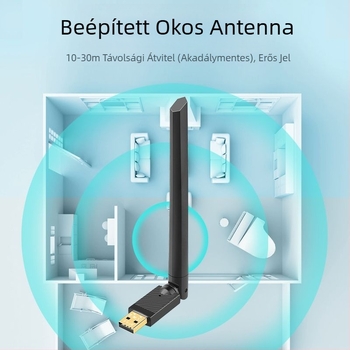 Bluetooth adapter 5.4 antennával, USB adapterrel, számítógépes vevővel, adóval, Bluetooth stick