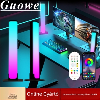 E-sport játékfény Bluetooth varázslatos színes számítógép asztali hangulat könnyű zene színes sátor 5050 beépített felszedő fény