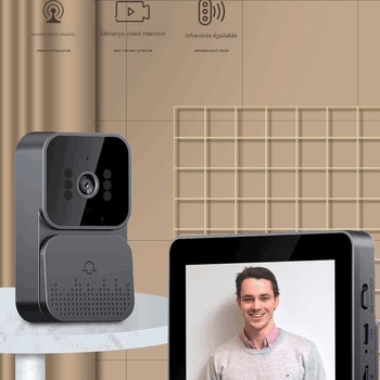 M10 vezeték nélküli videós kapucsengő, 4,3 hüvelykes kijelzővel, otthoni intelligens, kétirányú kaputelefonnal, videómegfigyeléssel, határokon átnyúló kiválasztással