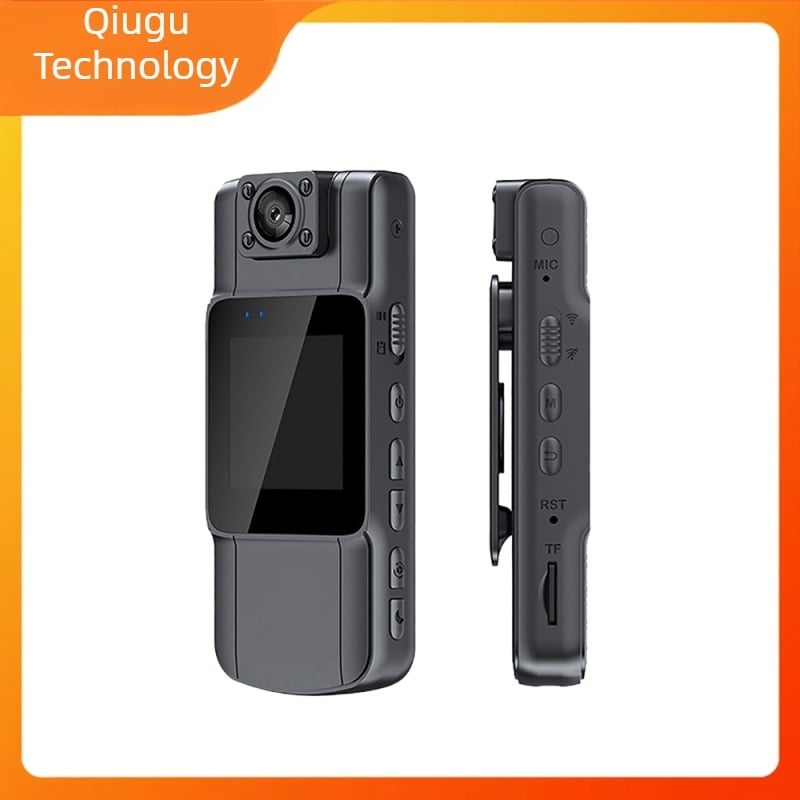 Okoskamera 2K HD képernyőkonferencia élő felvevővel éjjellátó mellkasi sport kültéri kamera