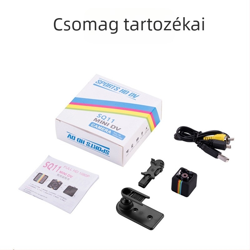 Repülési kamera HD 1080P infravörös éjjellátó sportkamera Otthoni Sq11 DV Gyermek hüvelykujj kis kamera