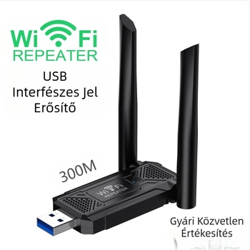 Robbanásveszélyes USB interfész wifi átjátszó vezeték nélküli jelerősítő 300M hálózati erősítő hordozható alacsony energiafogyasztású