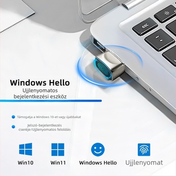 USB ujjlenyomat-bejelentkezési eszköz illesztőprogram nélküli plug and play fémházas noteszgép asztali számítógép ujjlenyomat-felismerése