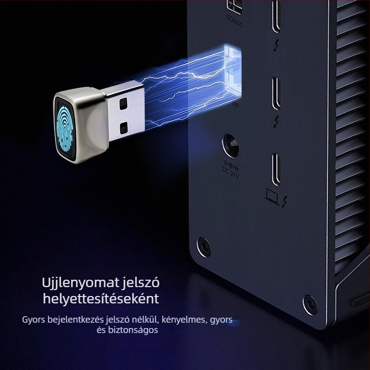 USB ujjlenyomat-bejelentkezési eszköz illesztőprogram nélküli plug and play fémházas noteszgép asztali számítógép ujjlenyomat-felismerése