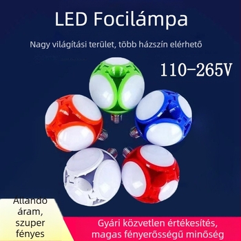 LED összecsukható focilámpa garázsvilágítás 40 W-os nagy fényerejű, behúzható izzó, állandó áramerősségű izzó