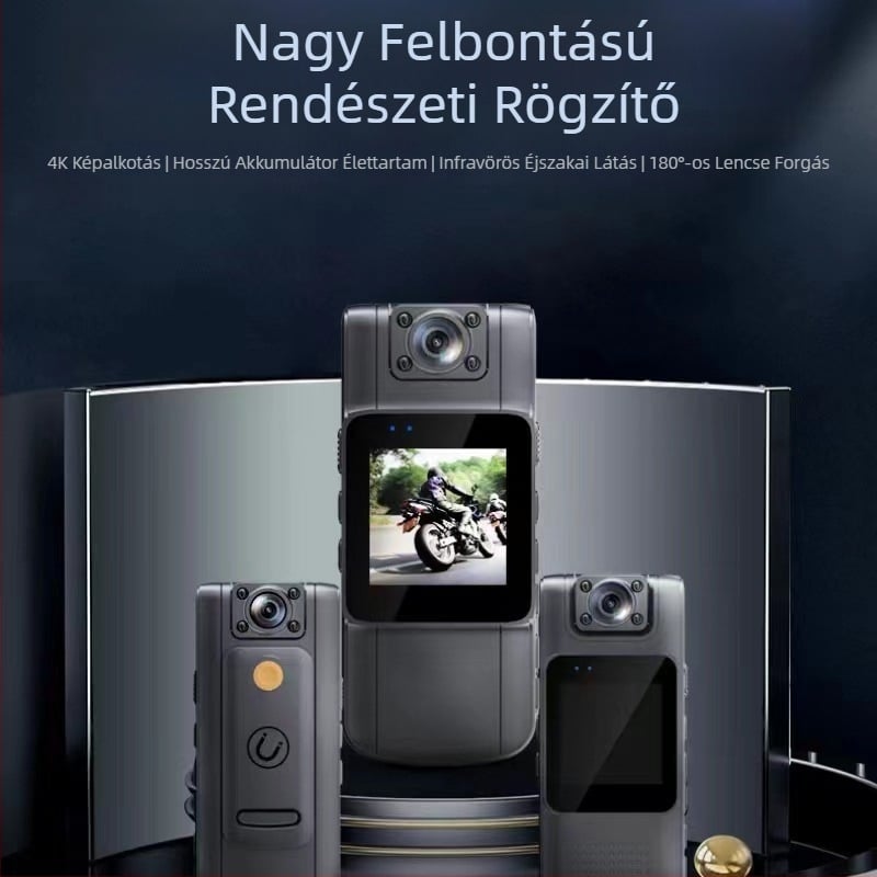 Új HD 2K WIFI 1080P bűnüldöző szerveknek szóló felvevő L11 terepi bűnüldöző szerveknek, robbanásbiztos, kényelmes hátlapi klipszel