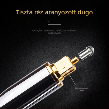 Fever optikai szálas audiovezeték szögletes szájtól kerek szájig 3,5 mm-es SPDIF digitális jelvezeték lejátszó projektorvezeték