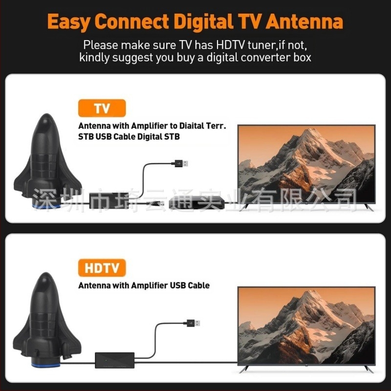 Amazon Private Model Új beltéri és kültéri TV-antenna HDTV antenna DVB-T2 nagyfelbontású digitális TV-antenna