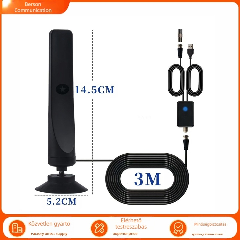 Népszerű európai és amerikai HDTV antenna határokon átnyúló e-kereskedelmi mini nagyfelbontású beltéri digitális TV antenna DVB-T2 antenna