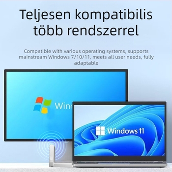 Drive-free Bluetooth BT5.4 WiFi6 vezeték nélküli hálózati kártya AX600 Bluetooth WiFi 2 az 1-ben USB WiFi vevő