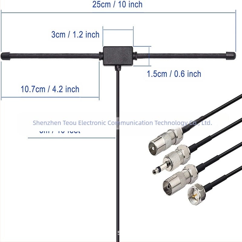 FM rádió FM antenna beltéri zenei rendszer FM rádió antenna otthoni sztereó vevőegység