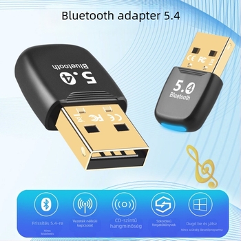 Új Bluetooth adapter 5.4 illesztőprogram nélküli asztali laptop USB Bluetooth vevő adó fejhallgató hangszóró