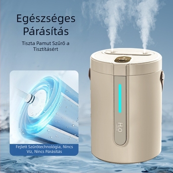 Párásító hálószobába, kis asztali párásító, háztartási, nagy permetezésű, nagy kapacitású, csendes hálószobai légpárásító