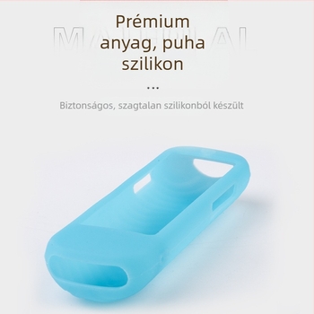 Alkalmas TCL New Roku Express 4K UltraTV távirányító szilikon védőtok fülhallgató lyukkal