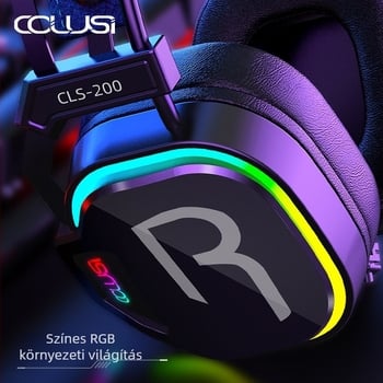 Headset RGB gamer headset vezetékes e-sport csirkeevő USB asztali számítógép notebook zajcsökkentés határokon átnyúló raktáron