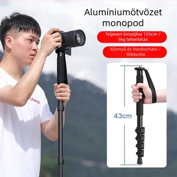 Ukrainezi Excellent Basket Tb12 1,5 m-es trigger monopod (forgatás/döntés nélkül) alumínium fotósoknak