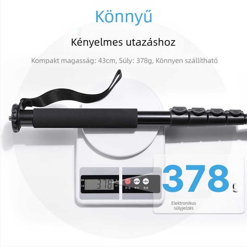 Ukrainezi Excellent Basket Tb12 1,5 m-es trigger monopod (forgatás/döntés nélkül) alumínium fotósoknak