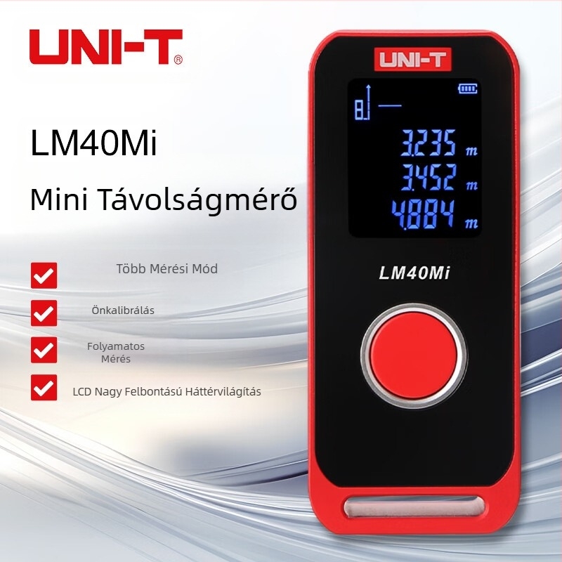 Ulid LM40BM/Mi lézeres távolságmérő Bluetooth-szal LM40s/60s/120s digitális kijelzős elektronikus vonalzó mérőhelyiséghez