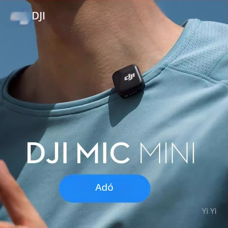 Dji Mic Mini adó Mini vezeték nélküli zajcsökkentő csíptetős mikrofon Élő vlog interjú rádió