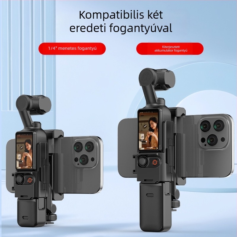 Alkalmas DJI Dajiang osmo pocket3 mobiltelefon tartóval kompatibilis állványhosszabbító rúd teleprompter konzolhoz