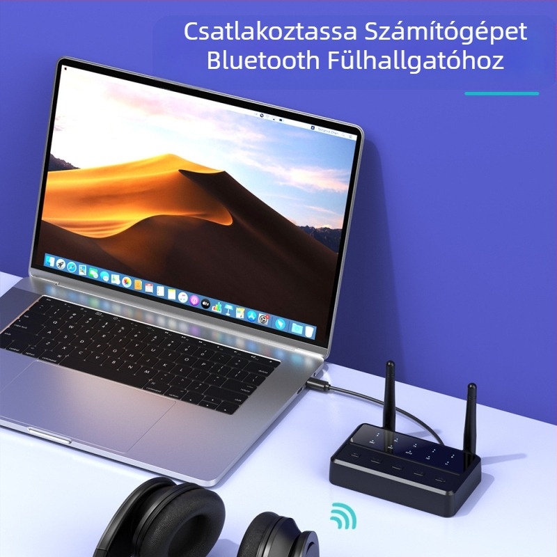Az új 5.3-as Bluetooth audio adapter veszteségmentes hangminőséggel, Aptx Bluetooth zenei vevővel és adóval, egy a kettőért