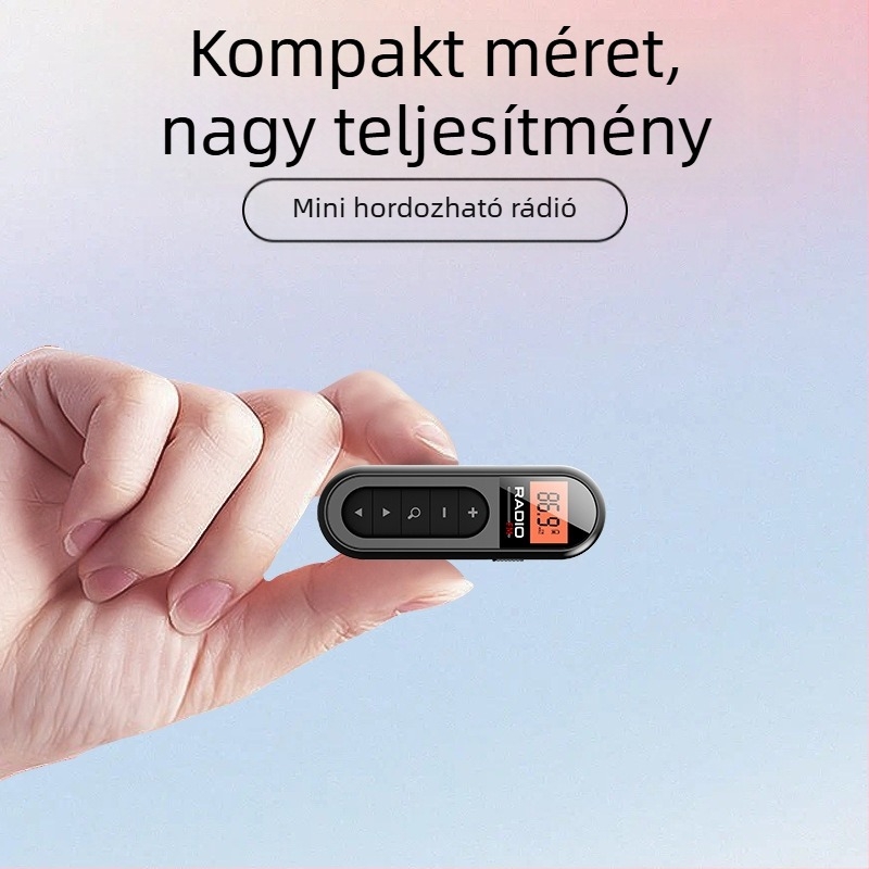 2025 Új termék Fm rádió Mini csipesszel Újratölthető konferencia útmutató Lóverseny sport hordozható csíptetős típus