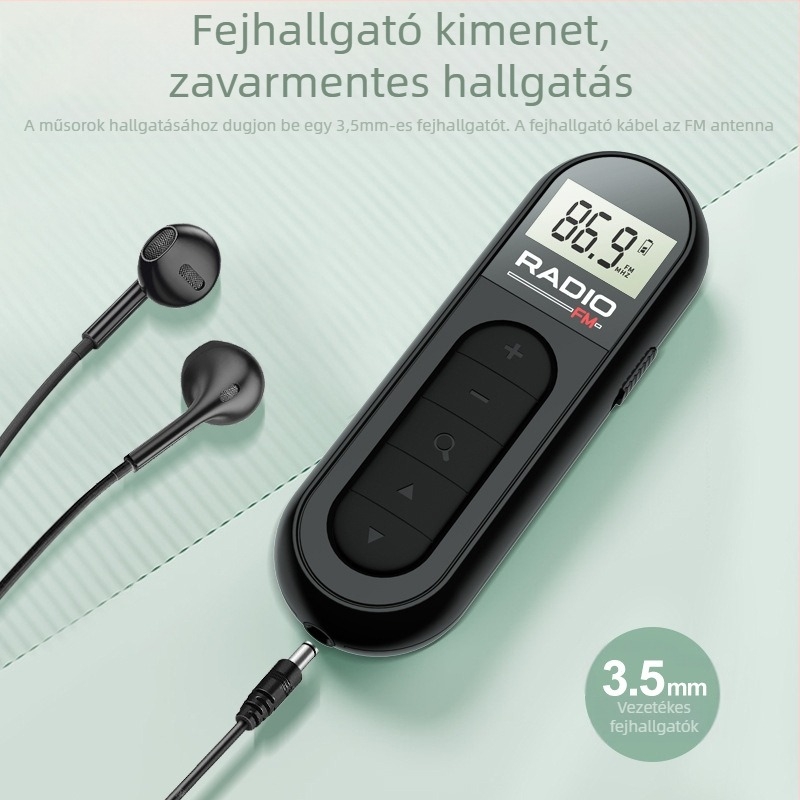 2025 Új termék Fm rádió Mini csipesszel Újratölthető konferencia útmutató Lóverseny sport hordozható csíptetős típus