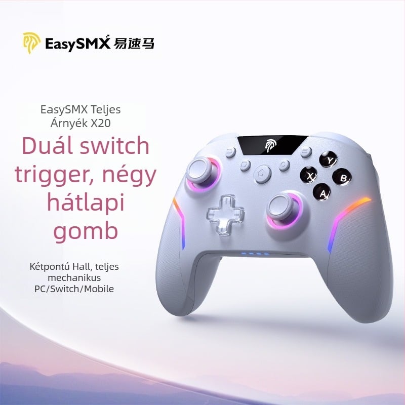 Easysmx Gamepad X20 Hall Trigger kettős üzemmódú kapcsoló + levehető Hall Rocker + teljes mechanikus billentyűk