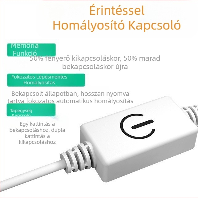 LED fényszalag USB érintésérzékelős fényszalag 5V/2835 szekrény, gardrób folyosó, éjjeliszekrény érintésérzékelős fényszalag
