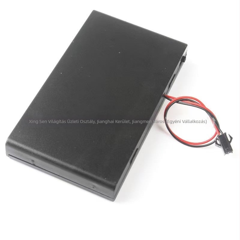 5. számú 8 db-os elemtartó kapcsolóval SM csatlakozóval ellátott elemtartó 5. számú 8 db-os A6V-os elemtartó fürdőszobaszekrénybe való LED-es fényszalag