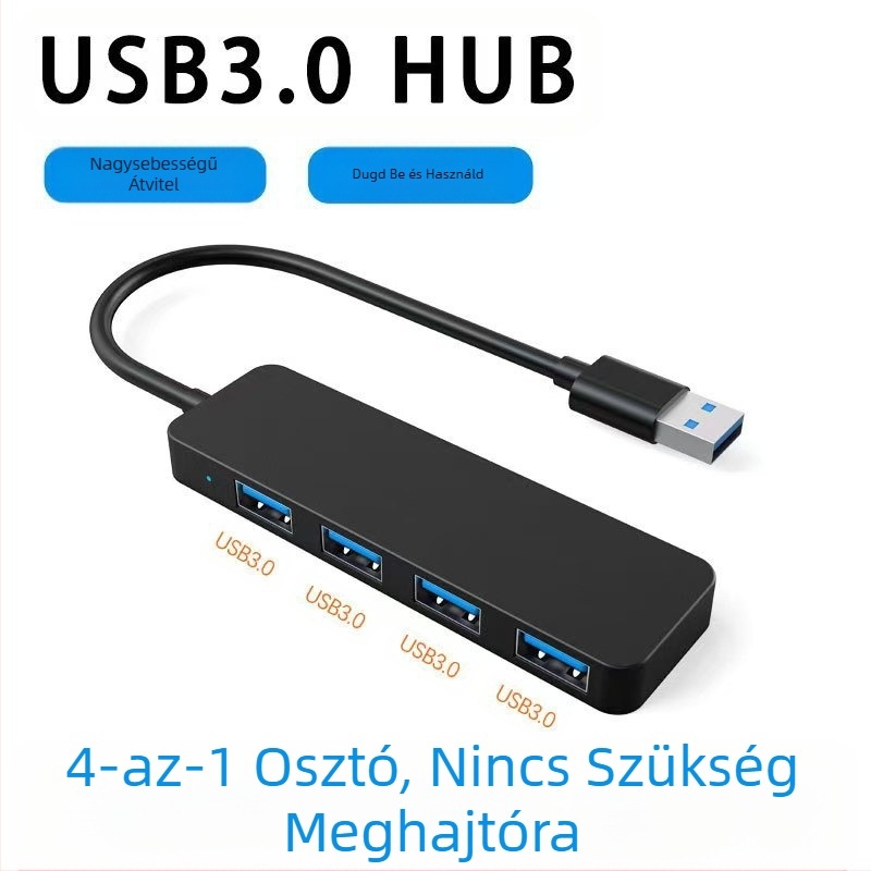 USB3.0HUB elosztó ABS héj határokon átnyúló, népszerű bővítő dokkoló laptop hub