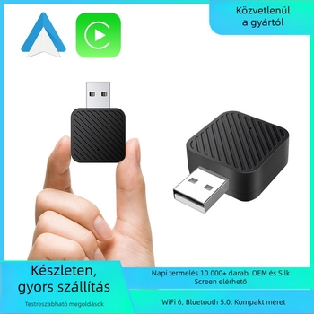 Lu Ruibao új terméke, kis méretű vezeték nélküli Carplay Box összekapcsolás, intelligens Android Auto kettő az egyben Apple Box