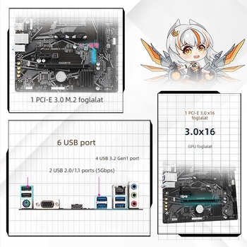 AMD gigabyte A520M K V2 alaplapra vonatkozik, amely támogatja a 3000/5000 sorozatú AM4 tuningolást