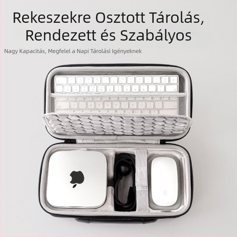 Apple Mac Mini M4 tárolótáskához, billentyűzethez és egérhez, vezérlőkártyával integrált speciális táska