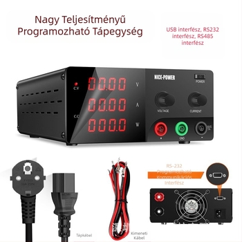 R-SPS3020/30/6010/1560/1005/1210/2005 Nagy teljesítményű, programozható, egyenáramú szabályozott tápegység