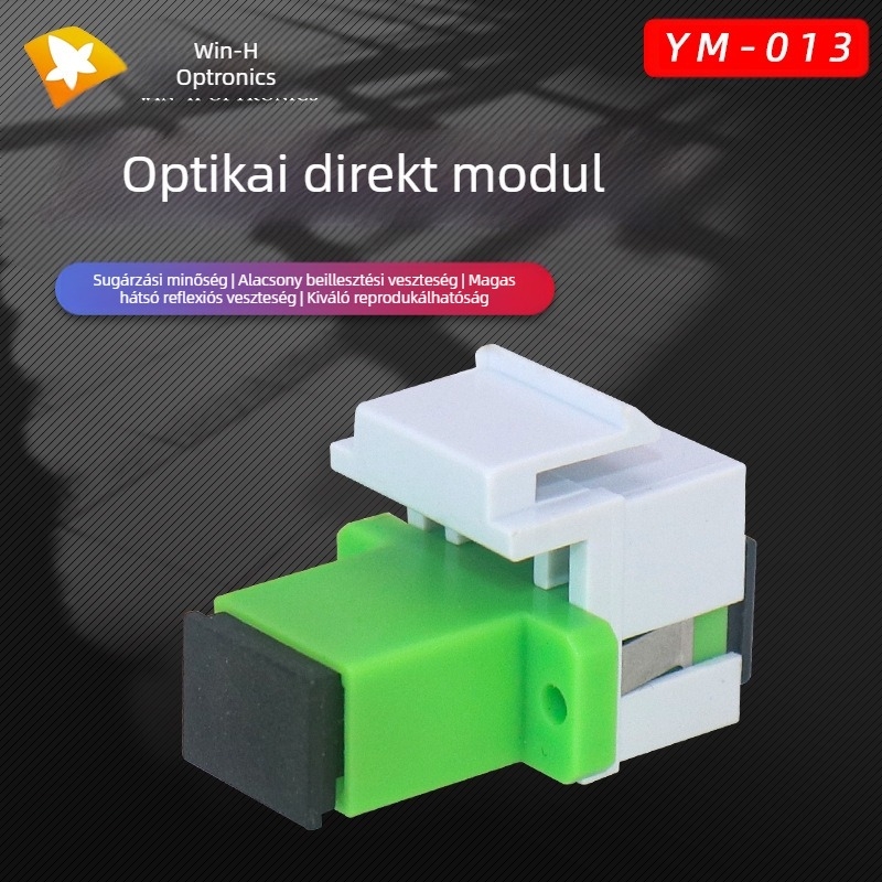 Rádió- és televízióminőségű optikai szál közvetlen csatlakozómodul SC/ECC csatoló optikai szál csat információs panel egyenes átmenő modul