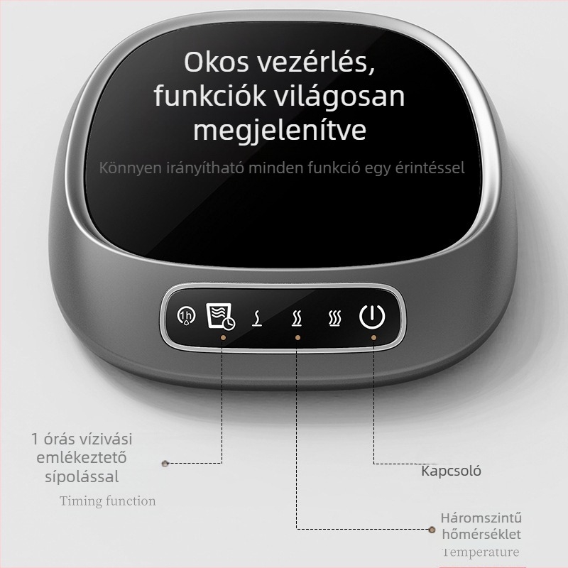 Kereszttükrös 55 fokos melegítő csészemelegítő automatikus elektromos hőmegőrző talp meleg csésze alátét víz csésze állandó hőmérsékletű csésze alátét forró tej