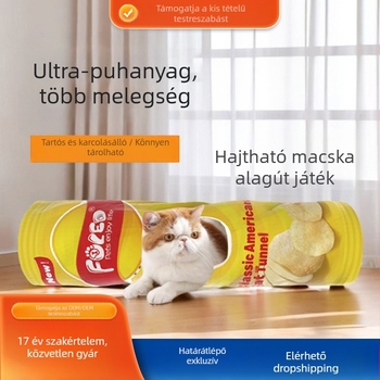 Határokon átnyúló robbanások kisállatjáték négy évszak univerzális szuper puha meleg filc macska alagút macska macska csatorna összecsukható