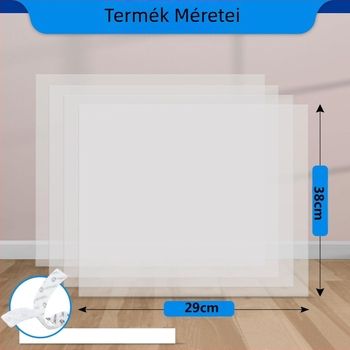 Határokon átnyúló, raktáron lévő, vastagított, 4 darabos macskavizelet elleni macskaalom fröccsenés elleni takaró, macskaalom-medence terelőlap, macska szemetes fröccsenés elleni takaró