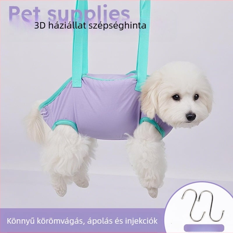 Új macska- és kutyafürdető fogózsák, háromdimenziós, körbetekerhető ápoló függőágy, szökésgátló táska kis és közepes méretű kutyáknak, háziállatoknak