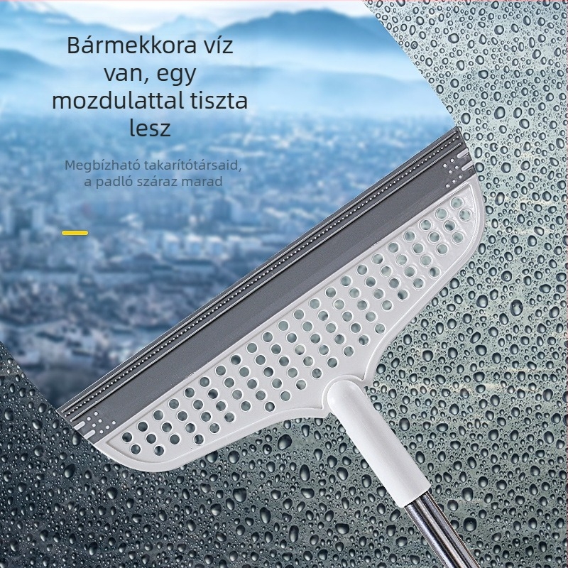 Seprűpadló-kaparó műanyag ablaktörlő szilikon műtárgy háztartási fürdőszoba fürdőszoba tisztítás padlófelmosó és seprővíz gyártó