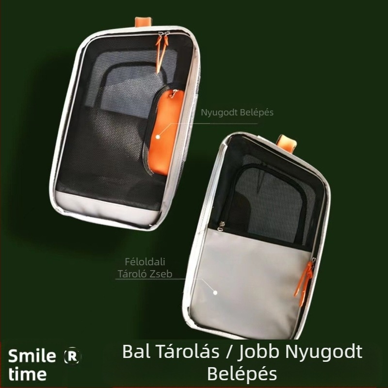 Smile Time macskahordozó hátizsák hordozható, összecsukható, kültéri, nagy kapacitású, lélegző kültéri kisállattáska