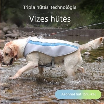 Nyári kutyaruha mellény Vékony Közepes és Nagy Kutya Napvédelem és Hőguta Hűsítő Nyári Kültéri Hűsítő Ruházat Kisállatoknak