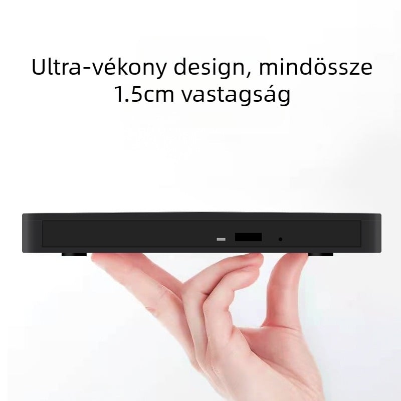 Ultravékony, új, személyre szabott, érintőképernyős, külső USB DVD-író TPEC kártyaolvasóval, gyárilag közvetlenül a gyárból, univerzális asztali számítógéphez