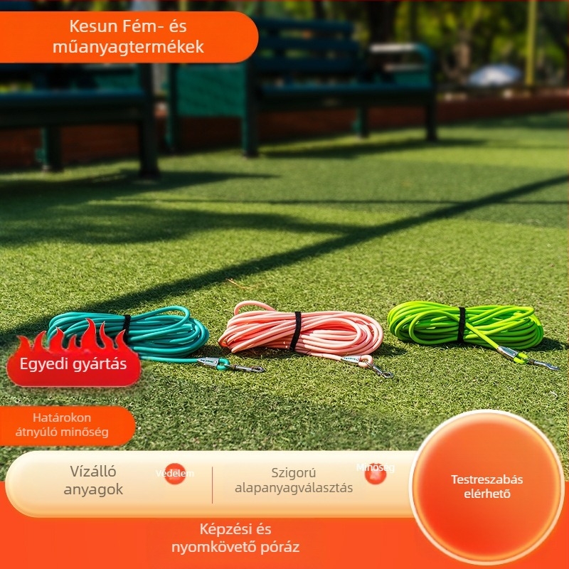 Nyomkövető kutya kiképző kötél extra hosszú német juhász nyomkövető kötél kopásálló harapásgátló kutyasétáltató kötél kisállat-kellékek nagykereskedelme