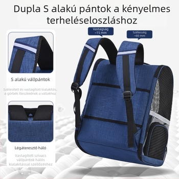 Testreszabott macskatáska, hordozható átlátszó macskahátizsák, háziállat-hátizsák, iskolatáska, meleg autós kutyatáska, nagy kapacitású