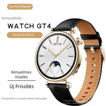 Alkalmas Huawei Gt4/Gt5 óraszíjhoz, Watch Gt6 női modell, valódi bőr férfi eredeti 41 mm/46 mm