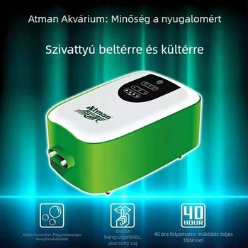 ATMAN Chuangxing töltő légpumpa oxigénpumpa hal oxigénpumpa horgászat oxigéngép kis hordozható háztartási